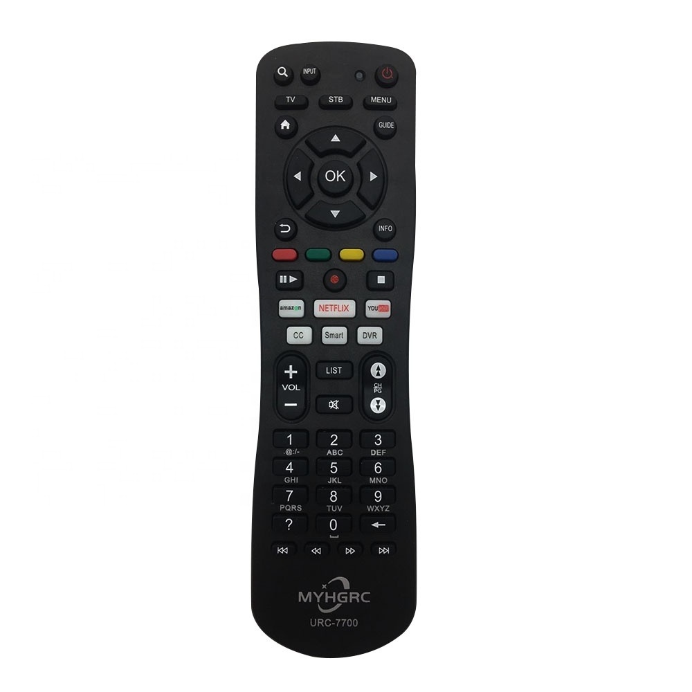 URC-7710  TV STB 2 IN 1 universal remote control for LG SAMSUNG SONY TOSHIBA and other brands Smart TVs