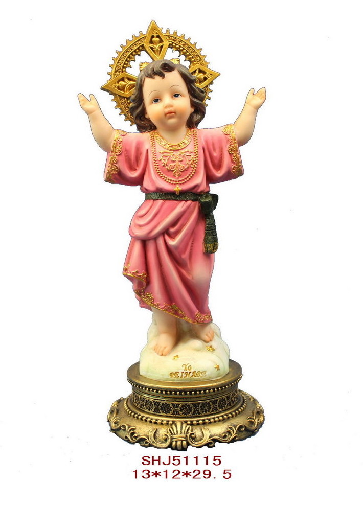 Factory direct sales resin craft gifts to commemorate the birthday of Jesus Christ worship statue decoration