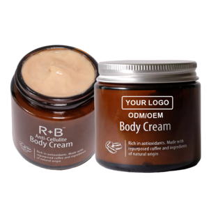 Exfoliation with our private label whitening coffee skincare face body cream scrub gel a premium product