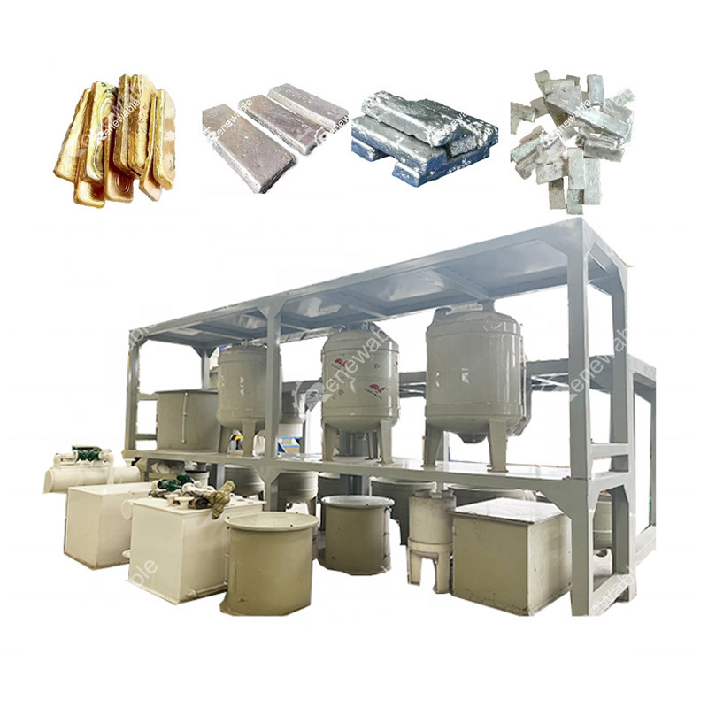 E Waste PCB Board Recycling Precious Metal Gold Palladium Platinum Extraction Refining Machine