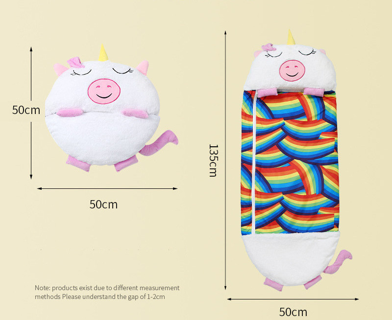 Wholesale Baby Clothes Cute Children's Sleeping Bag Pack Stuffed Animal Pillow Baby Sleeping Bag