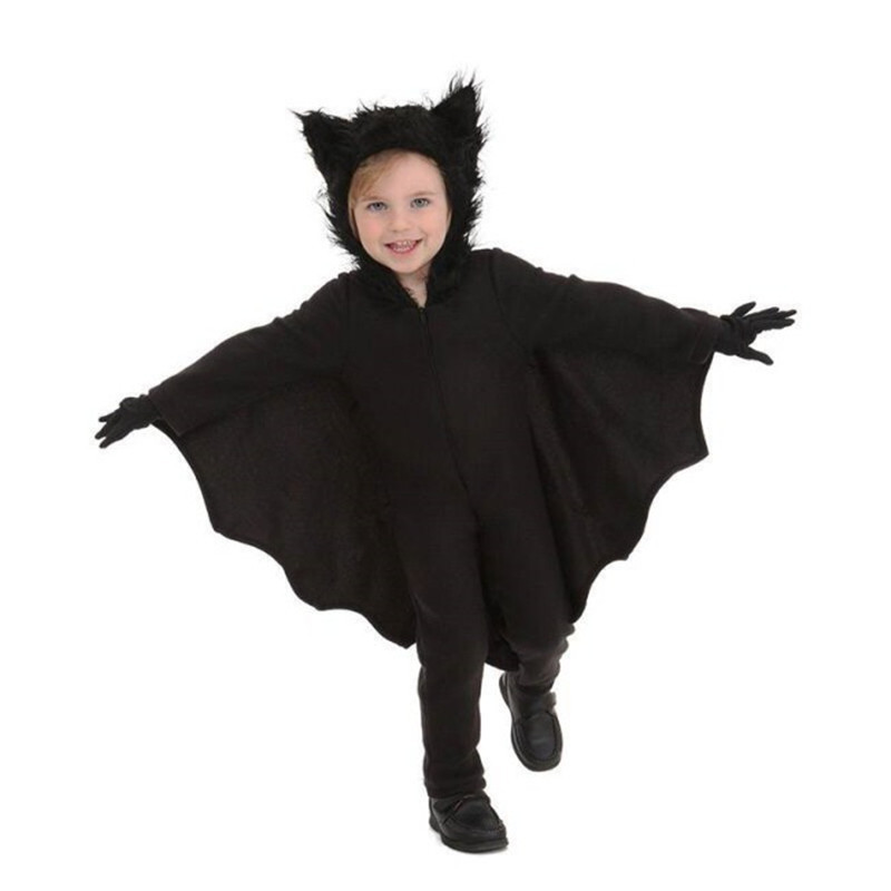 Children's vampire costume Bat jumpsuit Children's Halloween cosplay costume Ball performance costume