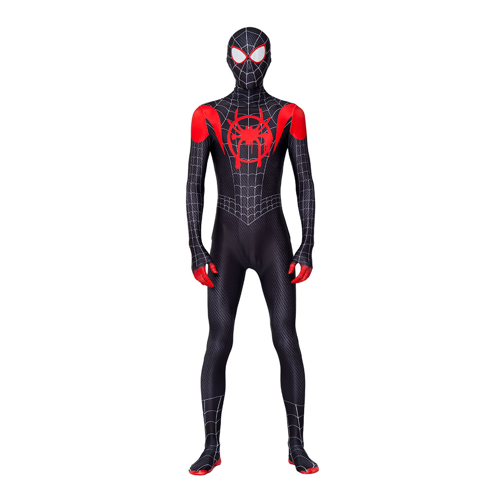 Custom Children's Costumes One Piece Jumpsuit Halloween Spiderman Costume For Kids Miles Costume Cosplay