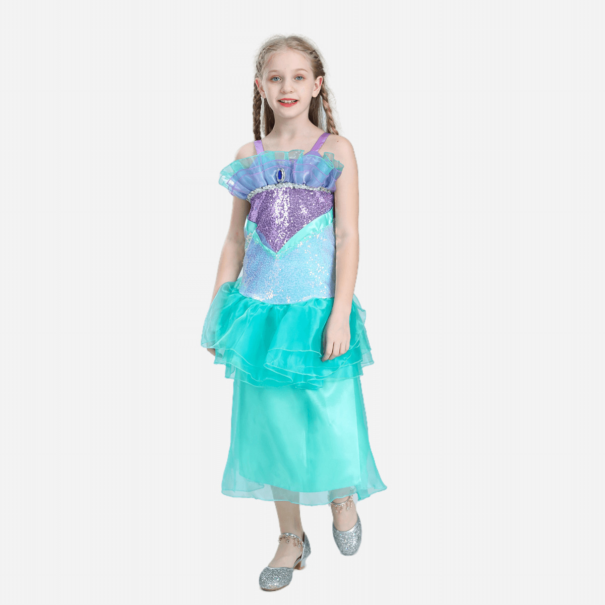 Halloween Party Fairytale Outfit Child'S Mermaid Costume Party princess dress