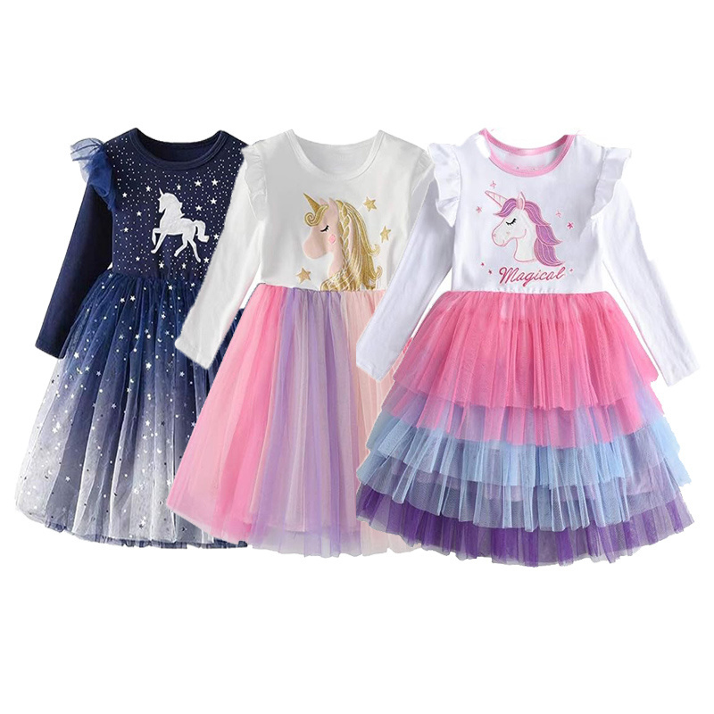 Girl Winter Dress for Toddler Tutu Dresses Long Sleeve Outfits Long Sleeve Children's Dress