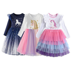 Girl Winter Dress for Toddler Tutu Dresses Long Sleeve Outfits Long Sleeve Children's Dress