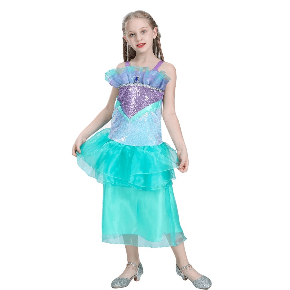 Halloween Party Fairytale Outfit Child'S Mermaid Costume Party princess dress