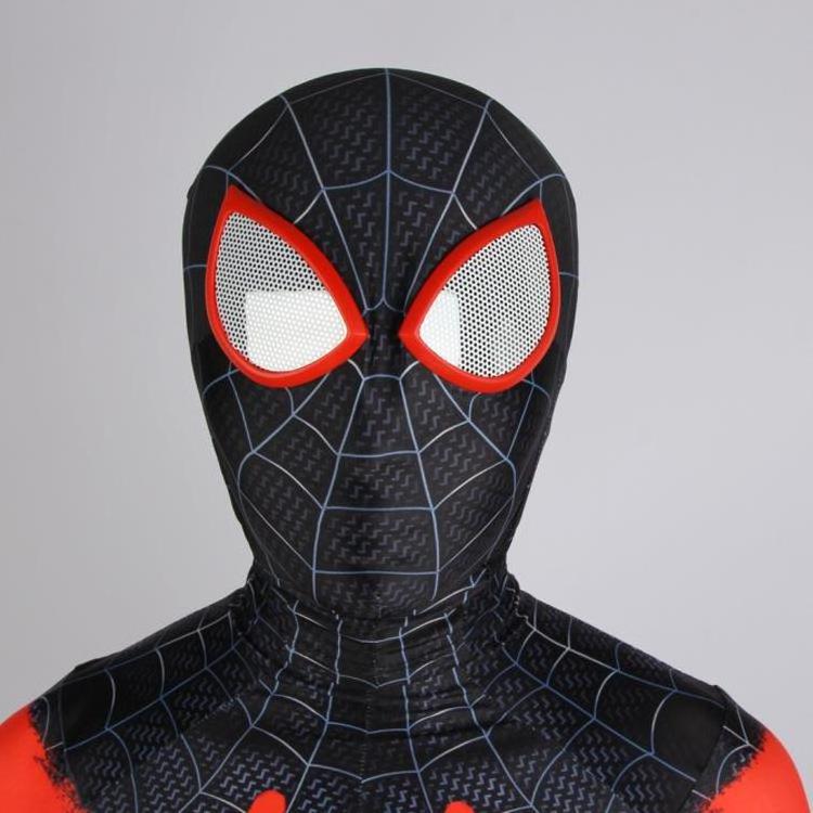 Wholesale Custom Kids Cosplay Costume Miles Gwen Hood Morales Cosplay Costume Spiderman Hero Hooded Face