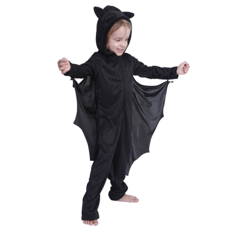 Children's vampire costume Bat jumpsuit Children's Halloween cosplay costume Ball performance costume