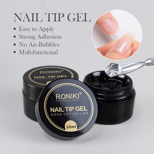 RONIKI High Quality Solid Nail Tips Gel Nail Extension Long Lasting False Tips Clear Nail Glue Gel