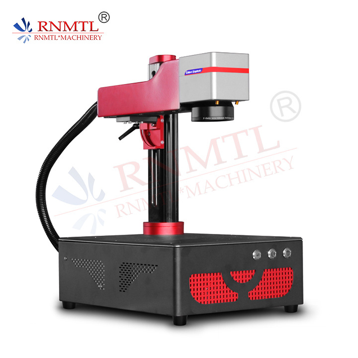 Cheap Handheld Small 20w 30w 50w  Fiber Laser Marking Machine For Metal Marking With Rotary