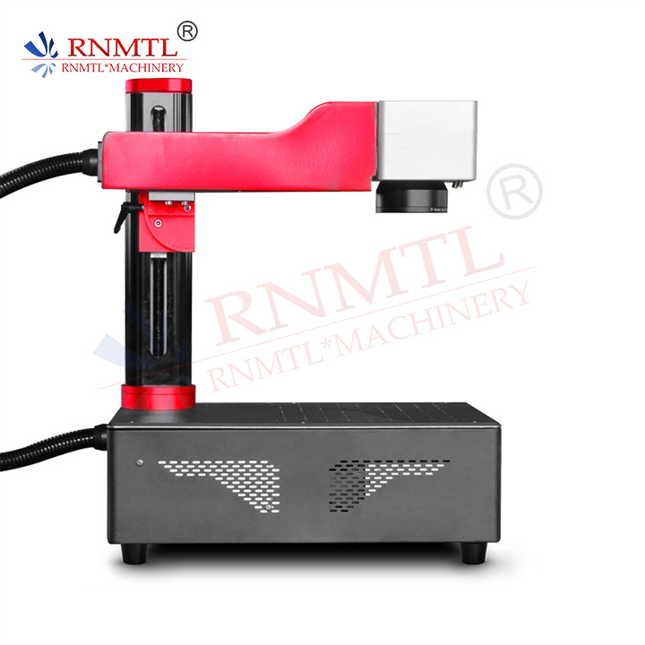 Cheap Handheld Small 20w 30w 50w  Fiber Laser Marking Machine For Metal Marking With Rotary