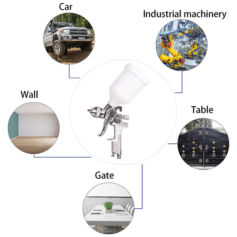 HVLP Taizhou Manufacturer Supply Pneumatic Tools Pistolet Peinture Air Compressor Auto Paint Gun Spray Gun