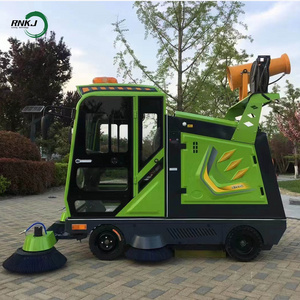 Artificial Grass Power Broom Electric enclosed auto cleaning equipment sweeper road sweeping machine