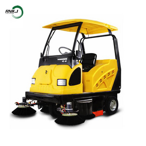 Tile Washing Robot Walk Artificial Grass Power BroomCleaning Machine Street Sweeper Walk Behind Floor Scrubber