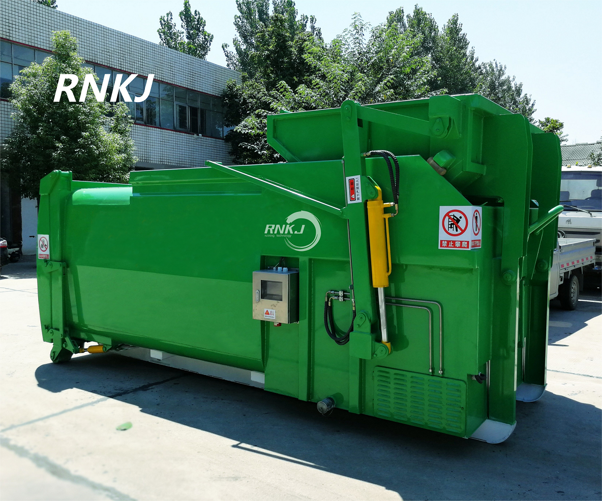 RNKJ Factory Price 12m3 Portable Garbage Disposal Tool Garbage Transfer Station with Compactor