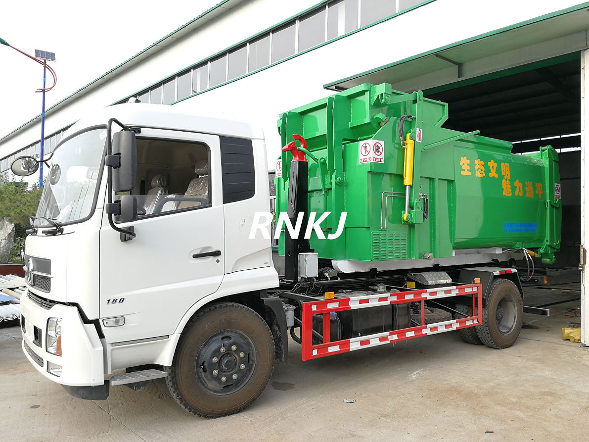 RNKJ Factory Price 12m3 Portable Garbage Disposal Tool Garbage Transfer Station with Compactor