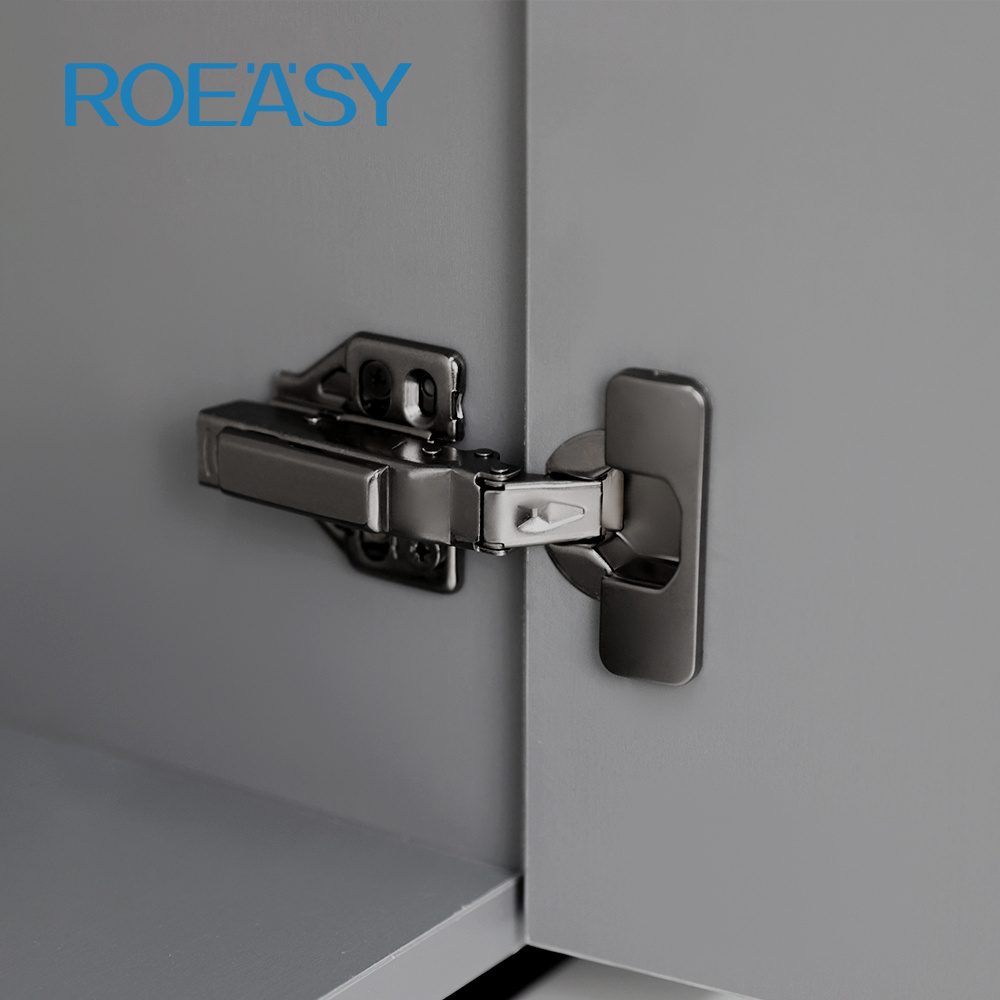 ROEASY Adjustable Black Hydraulic Kitchen Hardware Fittings Furniture Accessories Cabinet Door Hinge