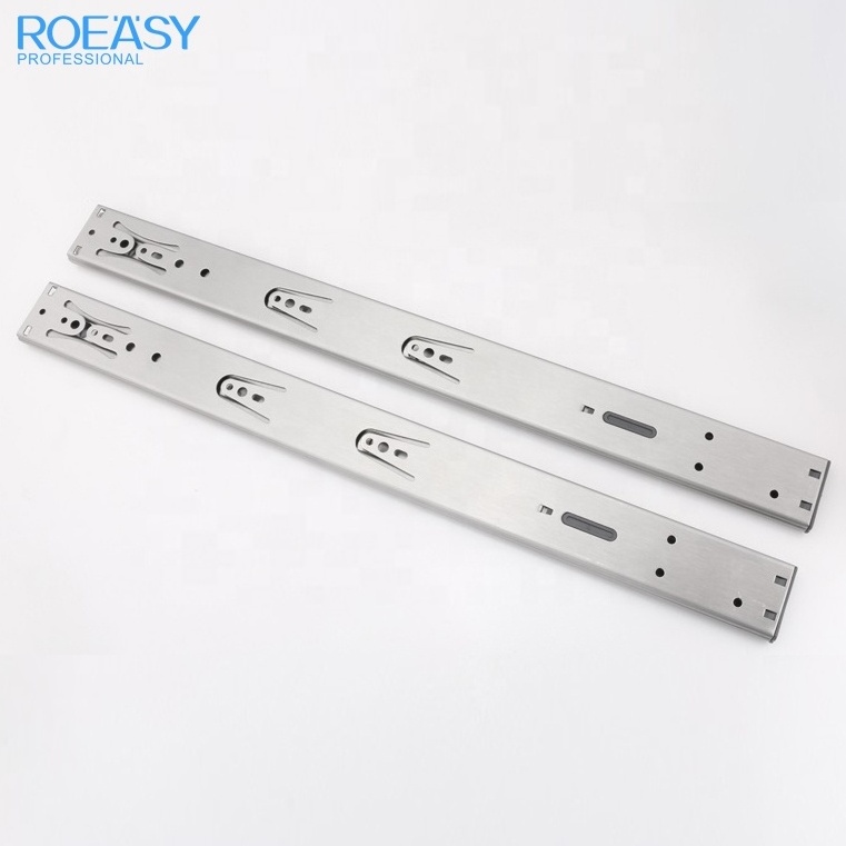 ROEASY Stainless Steel Soft Closing Ball Bearing Drawer Slide Telescopic Channel us general tool box parts drawer slides