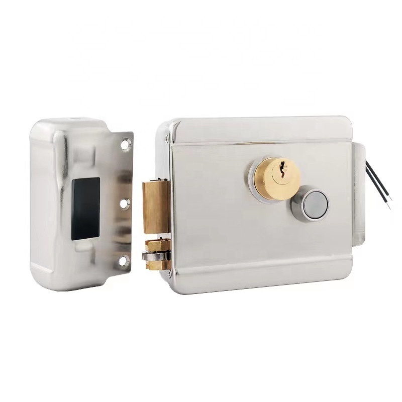 ROEASY Smart Home Electric Rim Lock With Deadbolt Latch Electronic Rim Lock Gate Lock