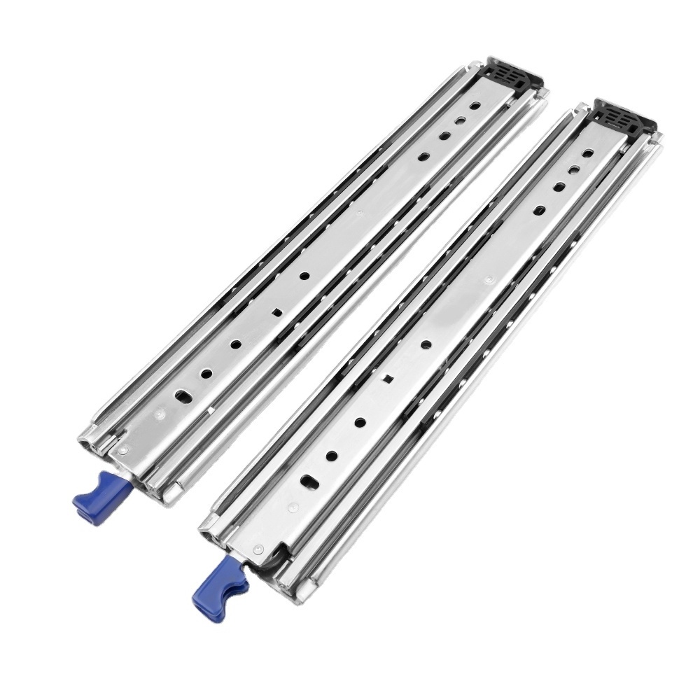 ROEASY heavy Duty  Lock High Temperature-resistant Cold Rolled Steel Ball Bearing slide Telescopic Channel Drawer slide