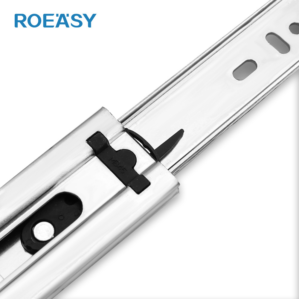 ROEASY Furniture Kitchen Cabinet 45mm us general tool box parts drawer slides Telescopic Channel Drawer Slide