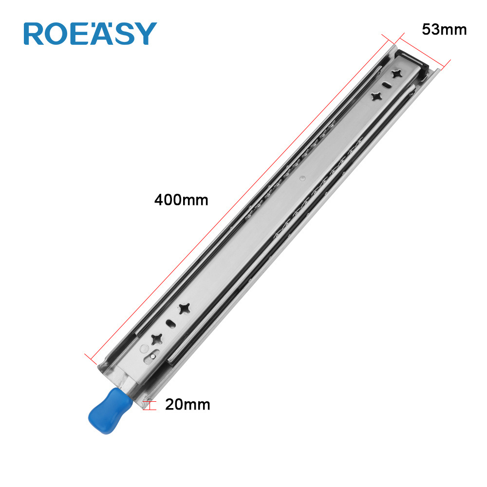 ROEASY 227kg/500lbs 76mm Drawer Heavy Duty Tool Box Slide With Lock drawer slides heavy duty