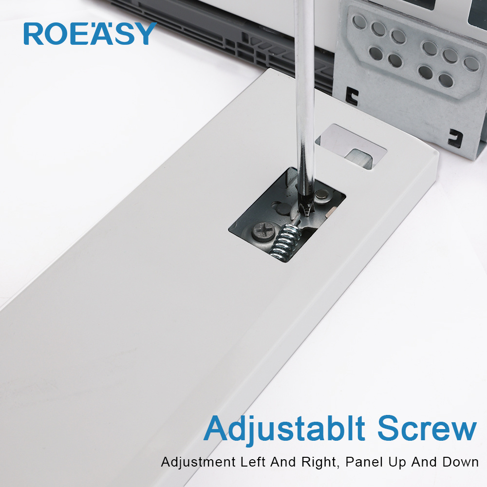 ROEASY Soft Close Drawer Runner System Metal Box Drawer Slides Push To Open Two Way Drawer Slides Telescopic Channel