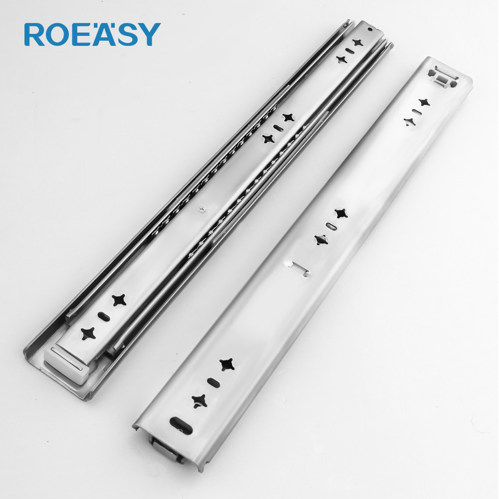 ROEASY Kitchen cabiner drawer 45mm SS201 / SS304 normal heavy duty ball bearing stainless steel drawer slides