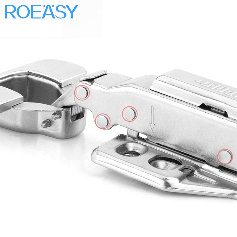 ROEASY Cheap Prices Furniture Hardware Stainless Steel 3d Adjustable Soft Close Kitchen Cabinet Concealed Hydraulic Hinges