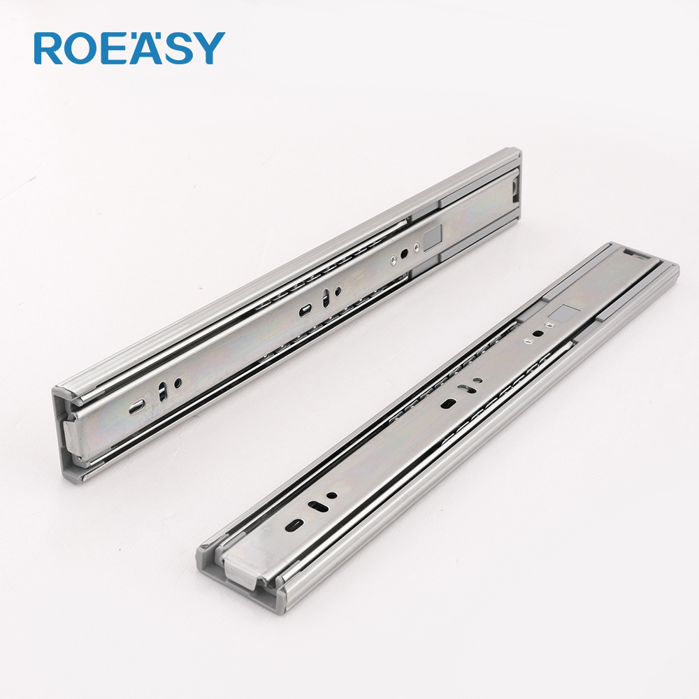 ROEASY Drawer slides soft close ball bearing drawer slide push open touch open cabinet drawer