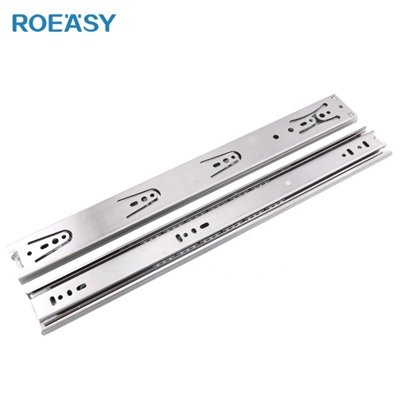 ROEASY furniture cabinet drawer slides telescopic channel  slide soft close sliding kitchen tubes rails