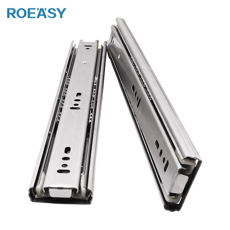 ROEASY furniture cabinet drawer slides telescopic channel  slide soft close sliding kitchen tubes rails