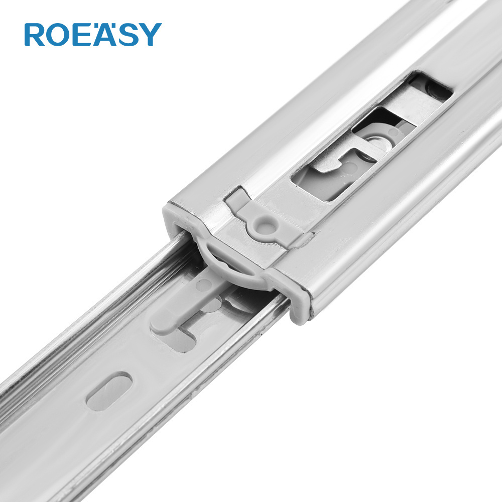 ROEASY Drawer slides soft close ball bearing drawer slide push open touch open cabinet drawer