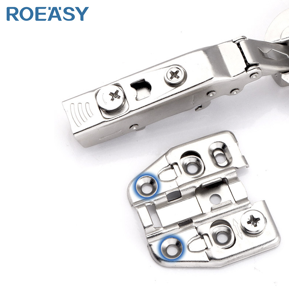 Roeasy 40mm Cup Heavy Duty 3D Adjustment Clip on Soft-closing Kitchen Cabinet Wooden Door Hydraulic Hinge