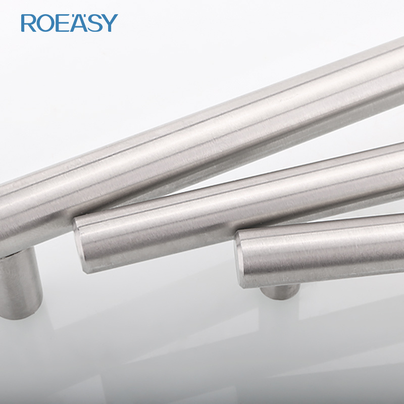 ROEASY furniture cabinet hardware handle pull black long metal key handle modern wood door handle