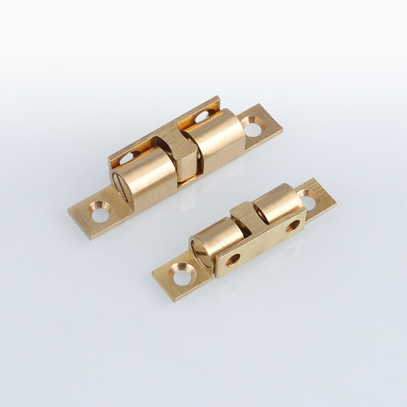 ROEASY 60mm solid brass cabinet door catches   door closer  double ball catch ball catch copper door catch