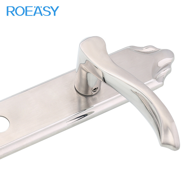 ROEASY LB-0809 Full Set Stainless Steel Privacy Door Security Entry Lever Mortise Hotel Handle Lock