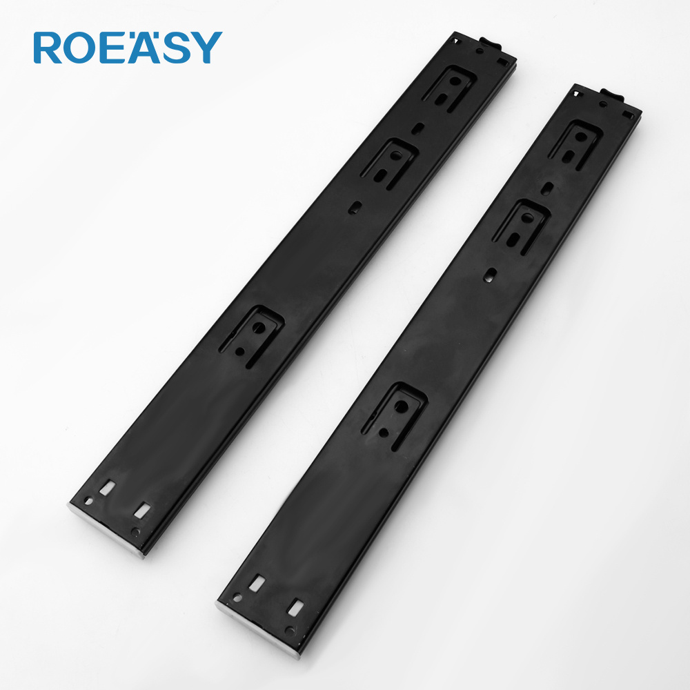 ROEASY Factory Soft Close Corredicas Telescopicas 45mm Furniture Telescopic Soft Close Drawer Slides cabinet slide