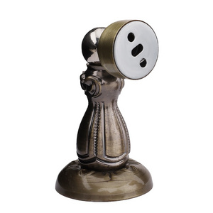 ROEASY  Door Holder  Hardware European style classical interior magnetic door stops gold brass gate door dust stopper