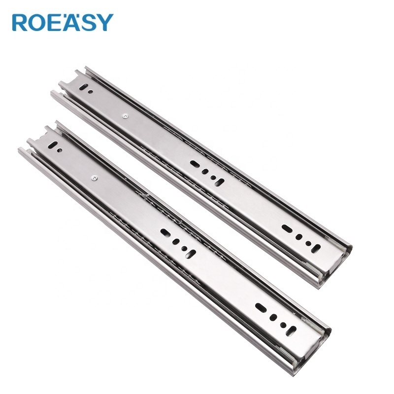 ROEASY furniture cabinet drawer slides telescopic channel  slide soft close sliding kitchen tubes rails