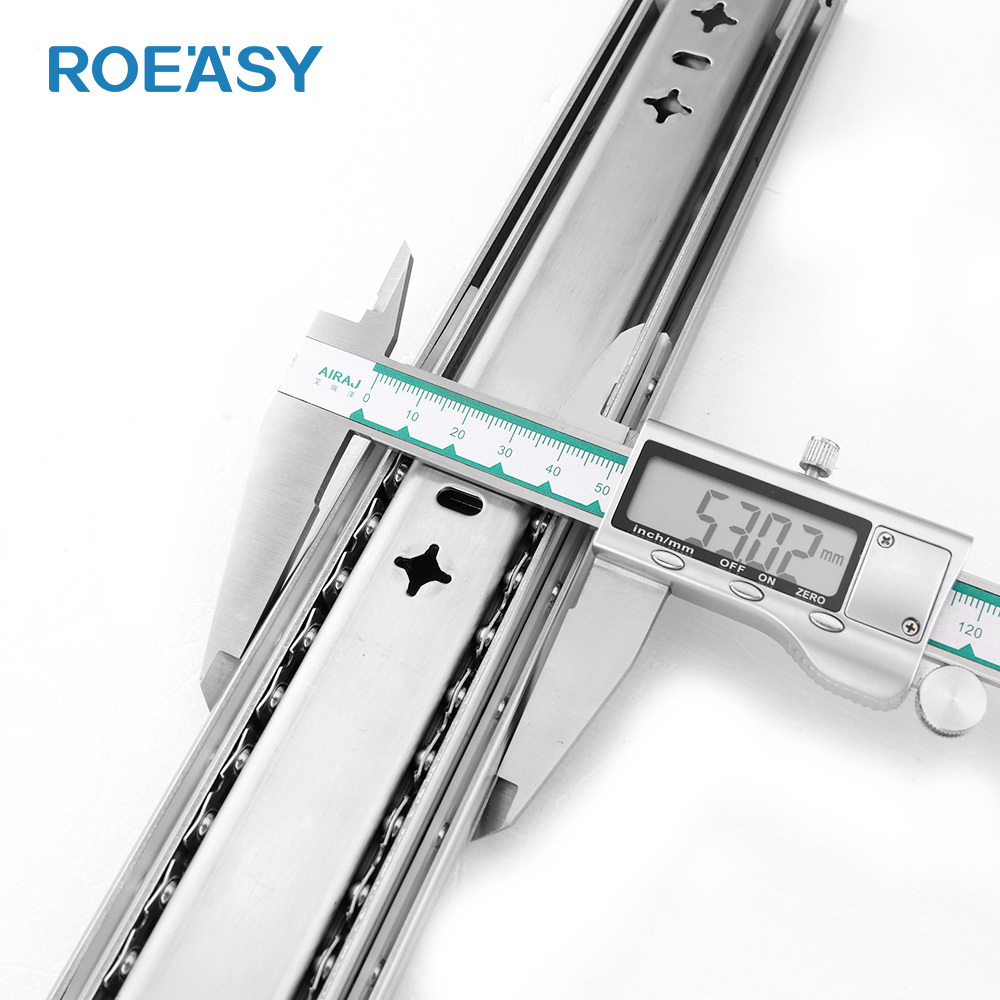 ROEASY Kitchen cabiner drawer 45mm SS201 / SS304 normal heavy duty ball bearing stainless steel drawer slides