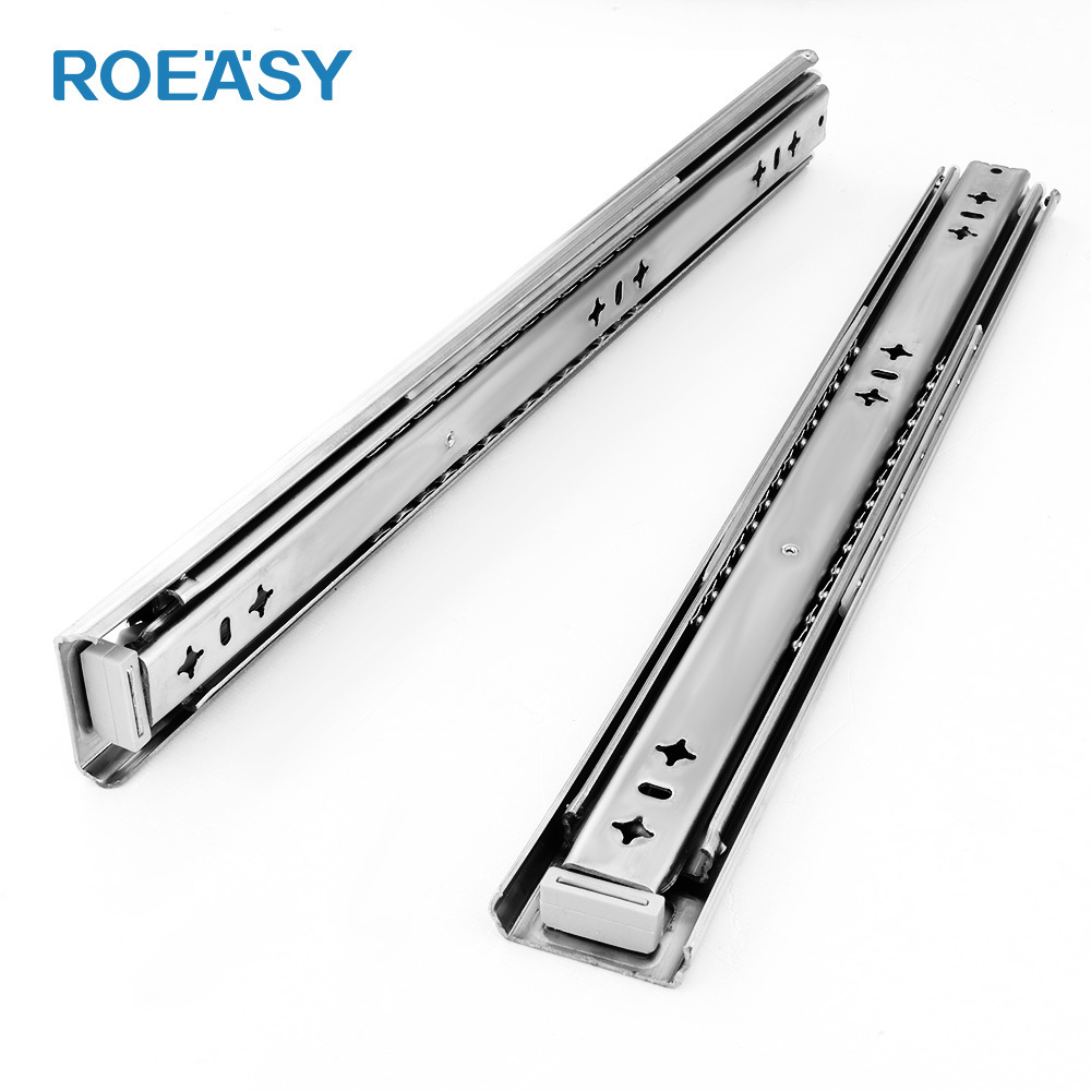 ROEASY Kitchen cabiner drawer 45mm SS201 / SS304 normal heavy duty ball bearing stainless steel drawer slides