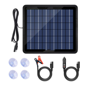 12 Volt 5 Watt Solar Trickle Charger for 12V Batteries Portable Power Solar Panel Battery Charger Maintainer