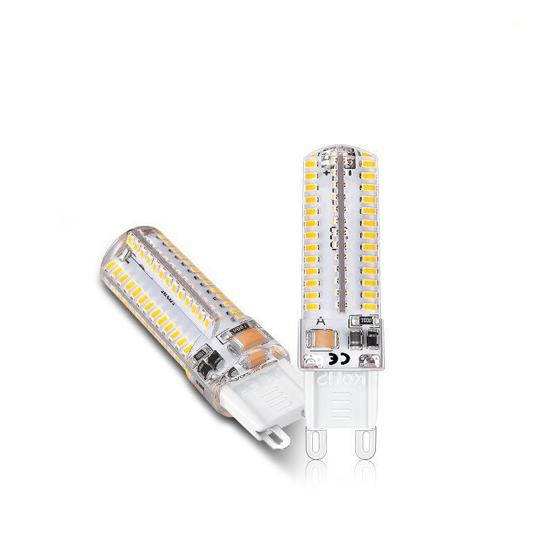 led bulb light 110V 220V SMD 3014 silica gel led silicone lamp bead corn light g9 bulb 5w 104 leds