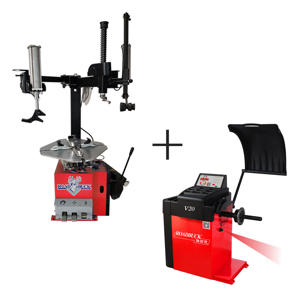 Wheel alignment tire changer and balance combo automotive equipment combo