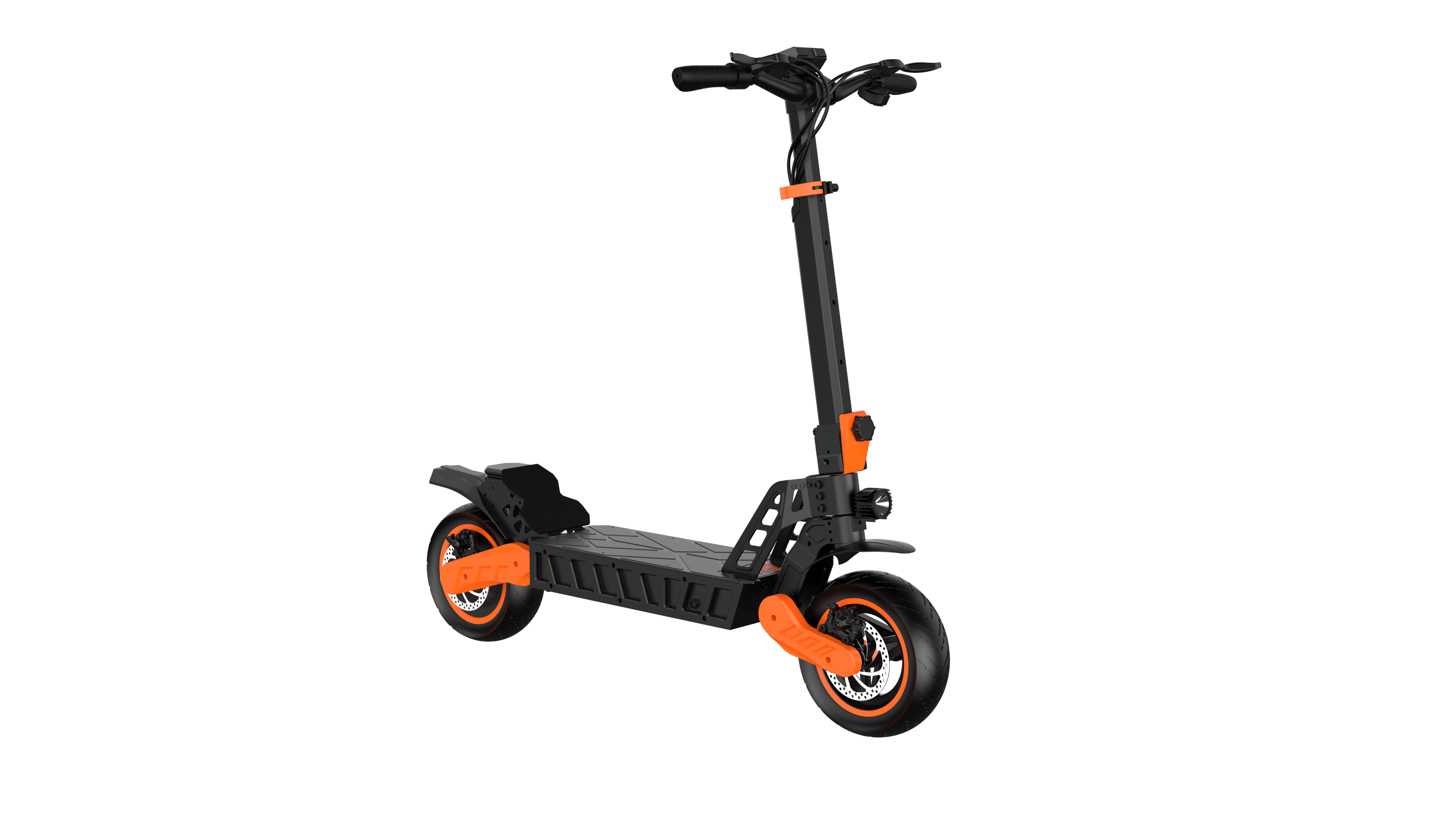 2023 New Design Off-road Foldable Powerful Battery Two-wheels Electric Scooter With Detachable Seat For Adult