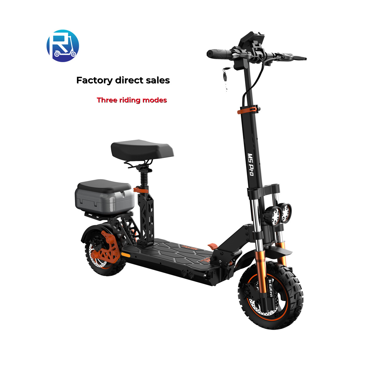 2024 Electric Scooter 1000W 17.5ah Low Clearance Alloy Frame 48V Power LED Light 70km-65km Range Unisex Electronic Assembly