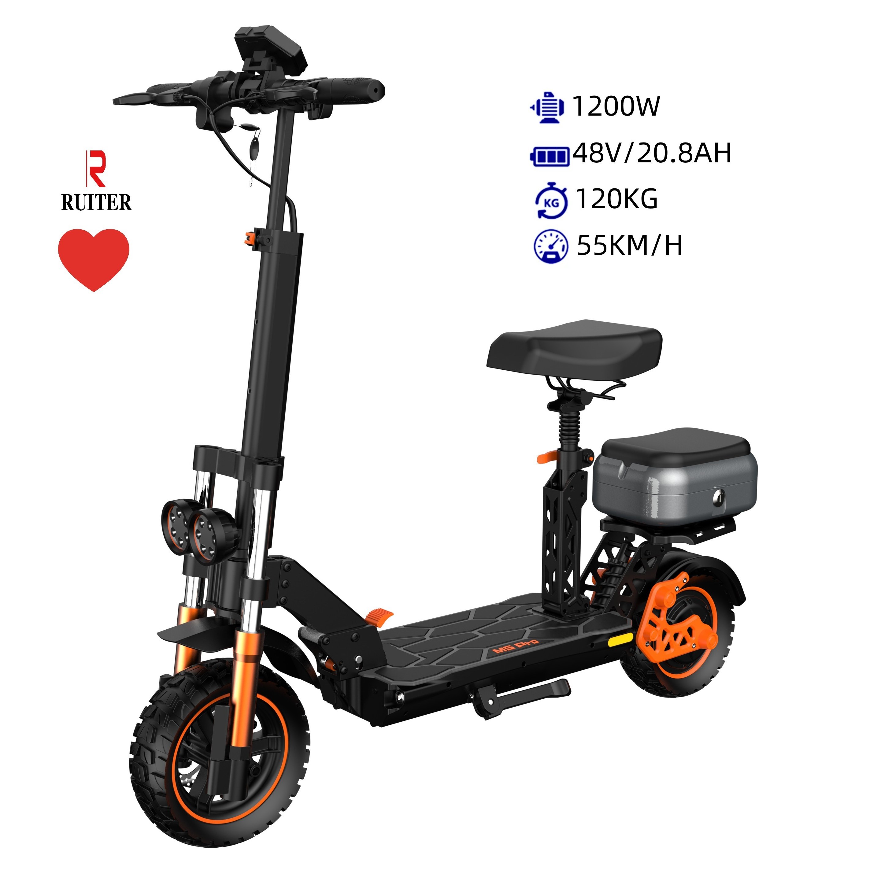 NEW RT M5 PRO 1000W 1200W 48V OFF ROAD CE CERTIFICATE ELECTRIC SCOOTER FOR ADULT