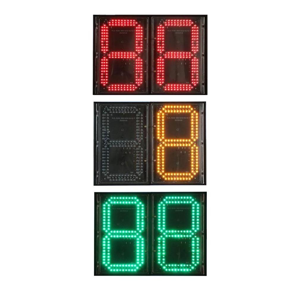 LED vehicle digital countdown timer traffic signal light